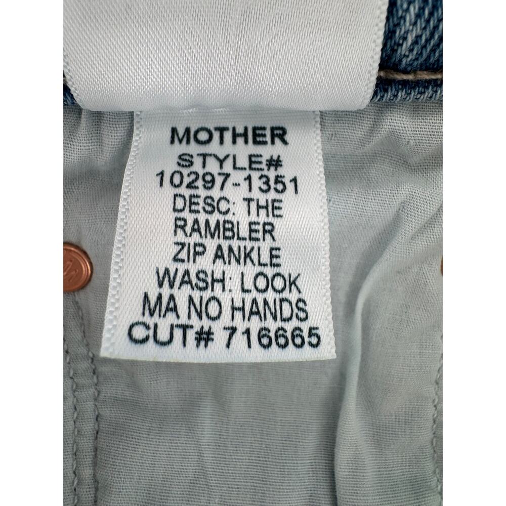 Mother Jeans The Rambler Zip Ankle Relaxed Straight Look Ma No Hands 27 NWT - Picture 10 of 10